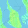 Perumbalam topographic map, elevation, terrain