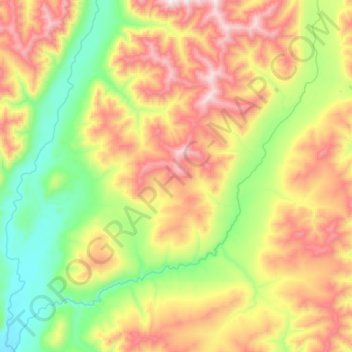 Clear River topographic map, elevation, terrain