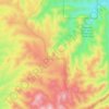 Panoche Hills topographic map, elevation, terrain