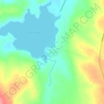 Toolik Field Station topographic map, elevation, terrain