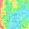 Warringal Swamp topographic map, elevation, terrain