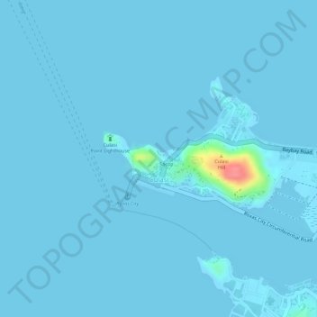 Culasi topographic map, elevation, terrain