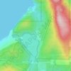 White Pine Beach topographic map, elevation, terrain