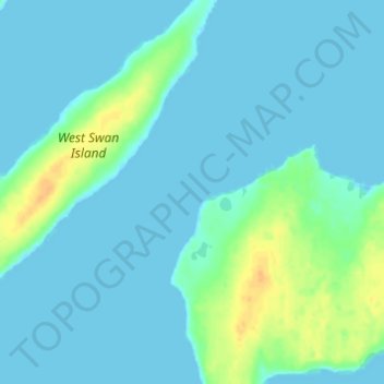 Swan Passage topographic map, elevation, terrain