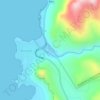 Rooiels River topographic map, elevation, terrain