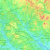 Tebrau River topographic map, elevation, terrain