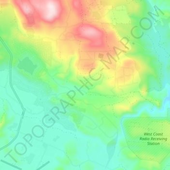 Hidden Valley Lake topographic map, elevation, terrain