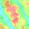 Tandövala topographic map, elevation, terrain
