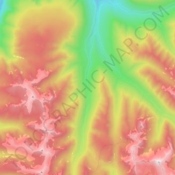 Burton (Trout) Creek topographic map, elevation, terrain