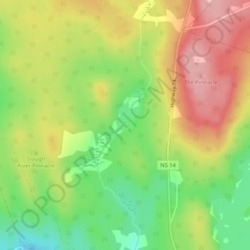 Floyd Lake topographic map, elevation, terrain