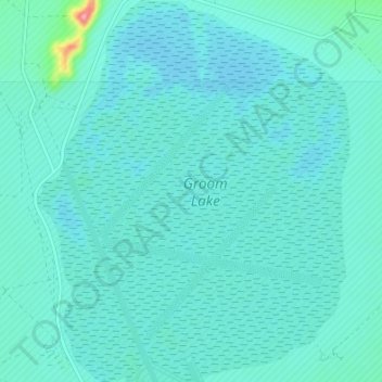 Groom Lake topographic map, elevation, terrain