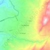 Fusagasugá topographic map, elevation, relief