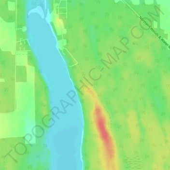 Green Lake Saskatchewan Map Green Lake Topographic Map, Elevation, Relief