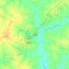 Zaria topographic map, elevation, relief