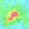 Kemmelberg topographic map, elevation, relief