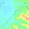 Caracas topographic map, elevation, relief