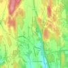 Døvik topographic map, elevation, relief