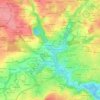 Penfeld topographic map, elevation, relief