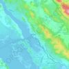 Šibenik topographic map, elevation, relief