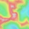 Carrauntoohil topographic map, relief map, elevations map