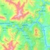 Panzhihua topographic map, elevation, relief