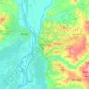 Onitsha topographic map, elevation, relief