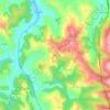 Ruedes topographic map, relief map, elevations map