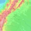 Putumayo topographic map, elevation, relief