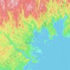 Oak Island topographic map, elevation, relief