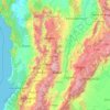 Caldas topographic map, elevation, relief