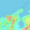 La Guajira topographic map, elevation, relief