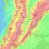 Tolima topographic map, elevation, relief