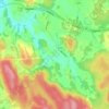 Grini topographic map, elevation, relief