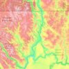 Okanogan topographic map, elevation, relief