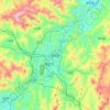 Xinluo topographic map, elevation, relief