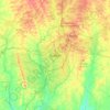 Ibadan topographic map, elevation, relief
