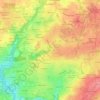Traon-Stivel topographic map, elevation, relief