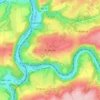 Sprimont topographic map, elevation, relief