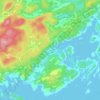 Finnmark topographic map, elevation, relief
