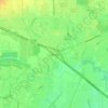 Cypress topographic map, elevation, relief