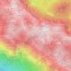 Velebit topographic map, elevation, relief