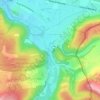 Richat topographic map, elevation, relief