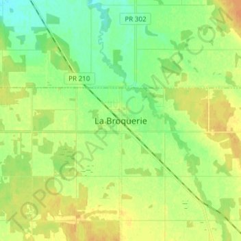 Rm Of La Broquerie Map La Broquerie Topographic Map, Elevation, Relief