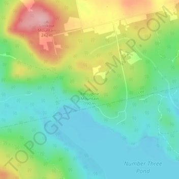 Porcupine Mountains Topo Map Porcupine Mountain Topographic Map, Elevation, Relief