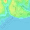 Ijede topographic map, elevation, relief