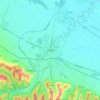 Virovitica topographic map, elevation, relief