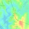 Falcon Lake topographic map, elevation, relief