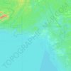 Herschel Island topographic map, elevation, relief