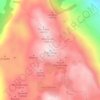 Gamonal topographic map, relief map, elevations map