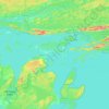 McKenzie Island topographic map, elevation, relief